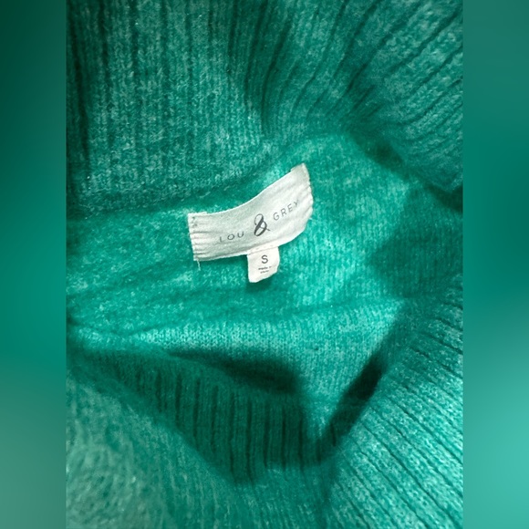 Lou & Grey Drawstring Neck Pocket Sweater SMALL - Picture 5 of 5